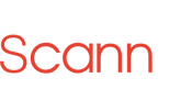 ScannX Logo - White, Reversed