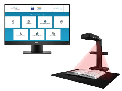 The ScannX Overhead Scanner 2500 is perfect for library patrons and students for quick on the go book scanning