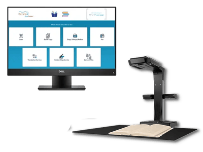 The ScannX Overhead Scanner 4000 is perfect for libraries that want better quality images for their students, staff, and patrons