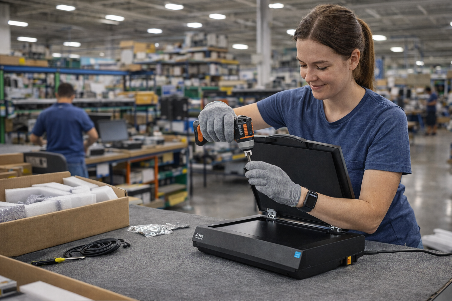 ScannX bookedge scanner assembly