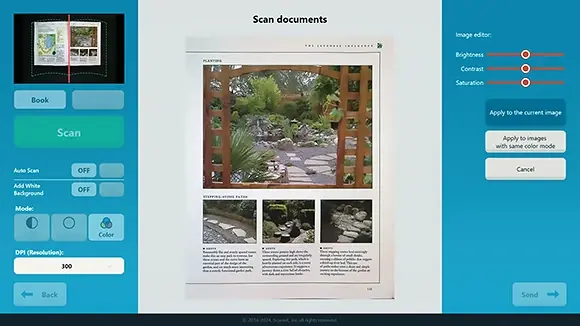 Edit your scans while you are scanning  using ScannX ScanPerfect Software's edit screen