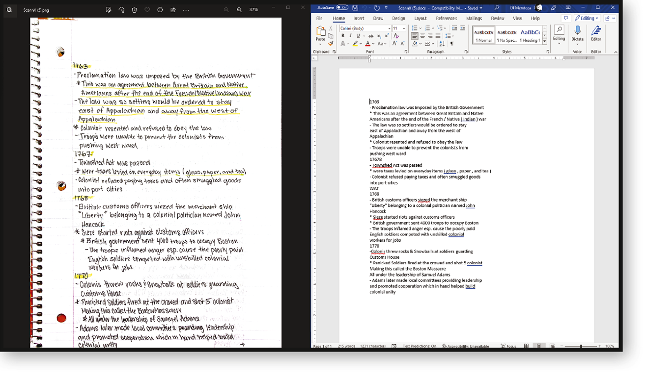 ScannX Handwriting Recognition Services at work ScannX Handwriting Recognition Services at work