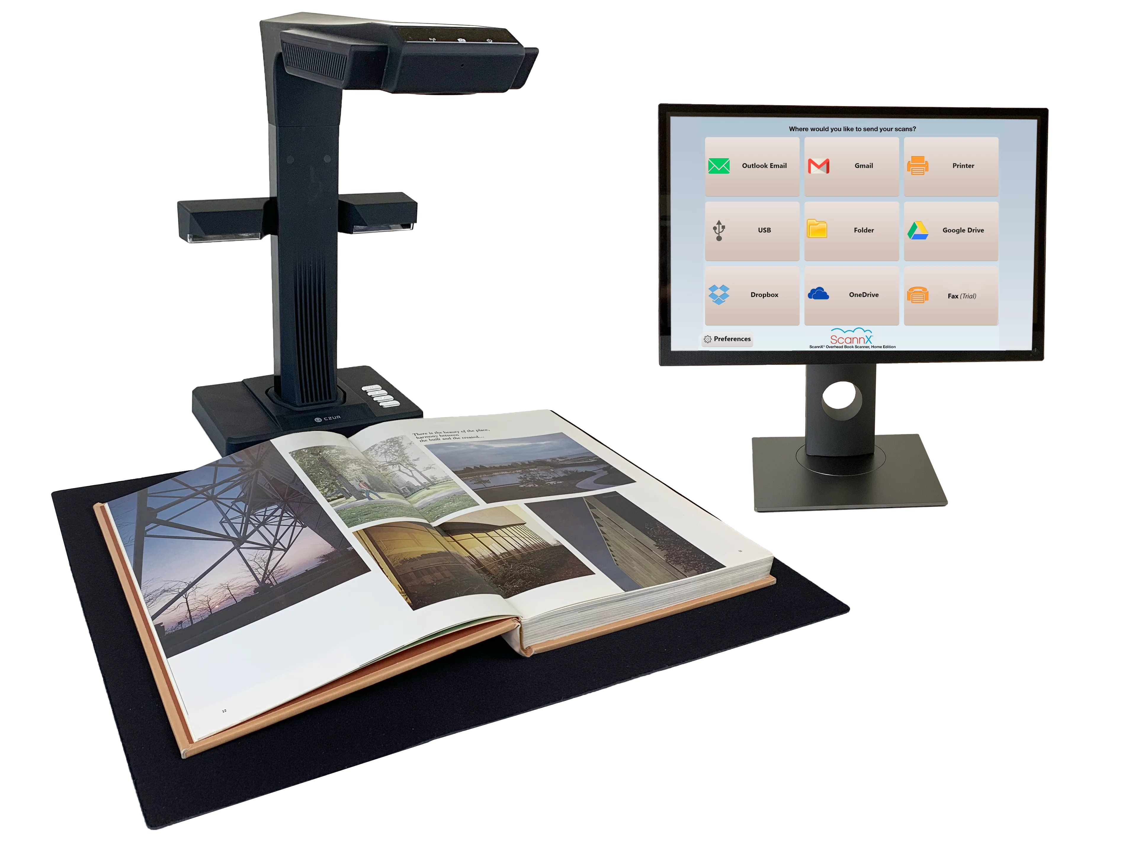 ScannX Overhead Book Scanner - home edition