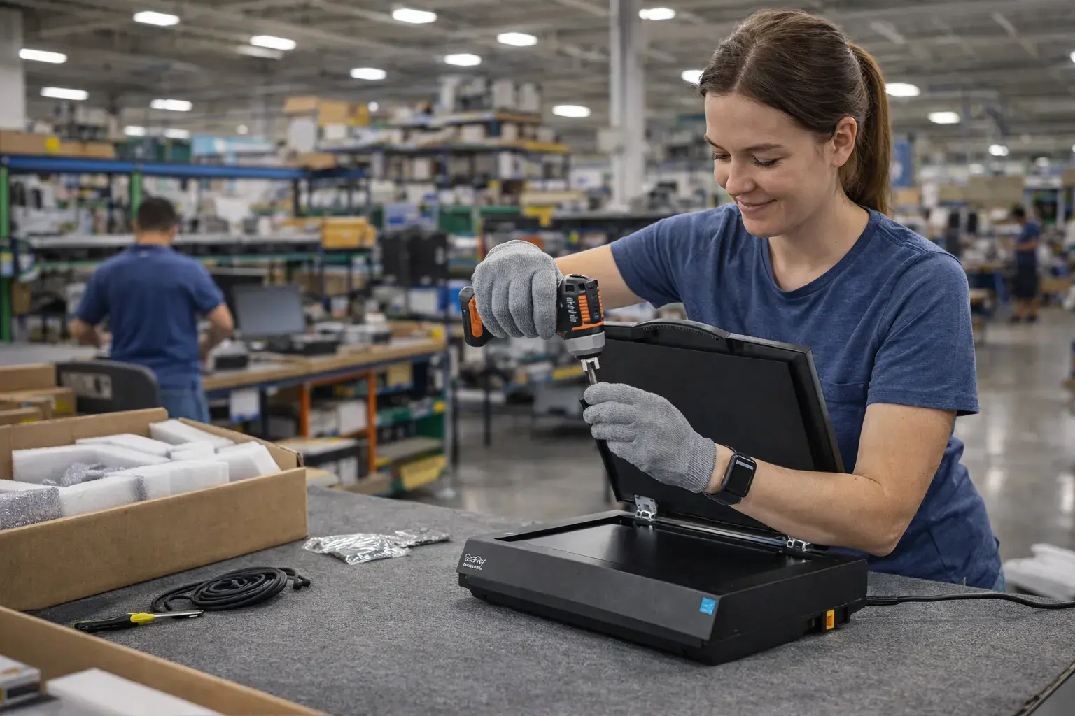 ScannX BookEdge scanner assembly