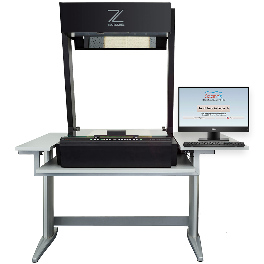 Zeutschel OS C With Computer and Mouse Medium